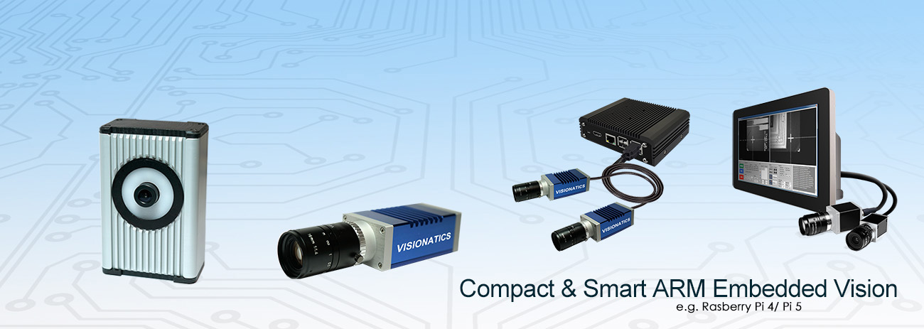 Industrial Smart Cameras with embedded Rasperry Pi4 or Pi5